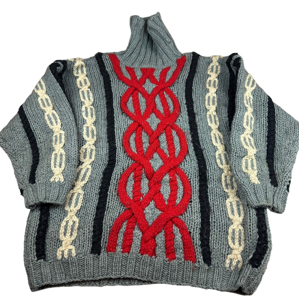 Vintage Y2K Union Bay Cable Knit Sweater - Medium